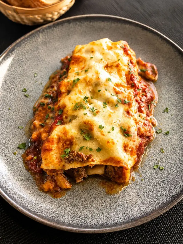 Lasaña gratinada